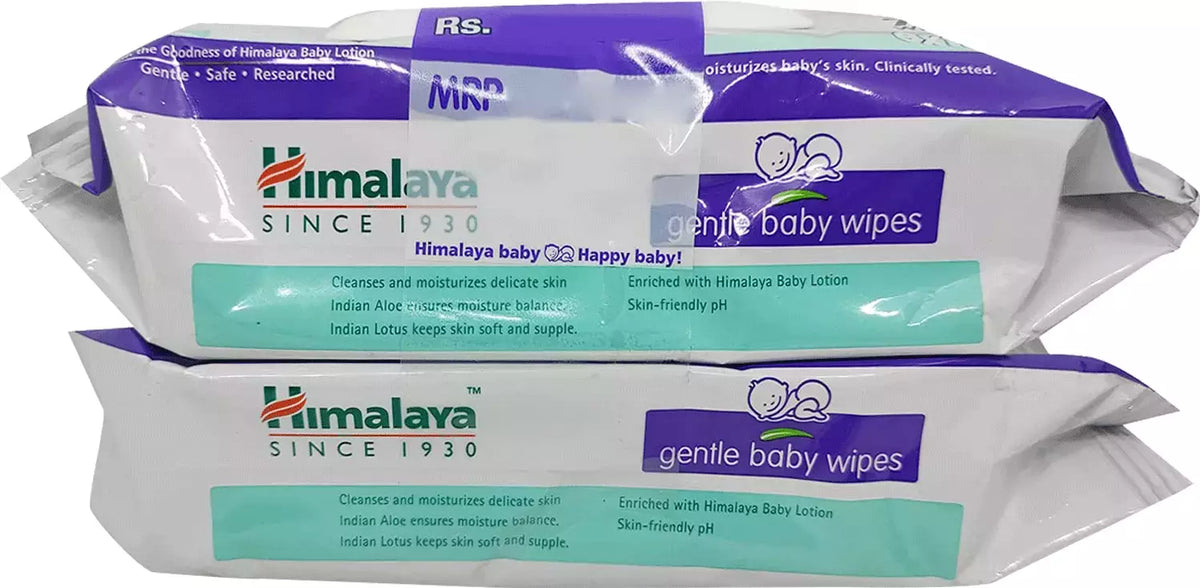Baby wet Wipes Buy 1 get 1 Himalaya    Gentle 72pcs