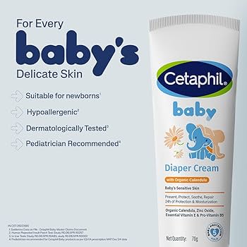 Baby Rash Cream  Cetaphil Organic Calendula 70g