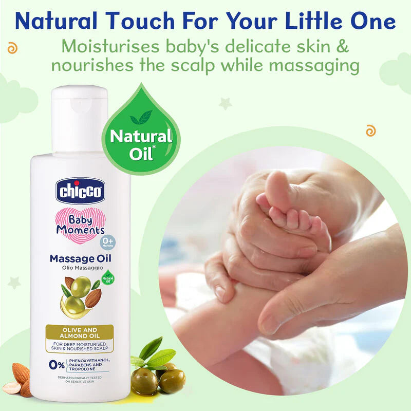 Baby Massage oil Chicco Olive and Almond Oil  100ml