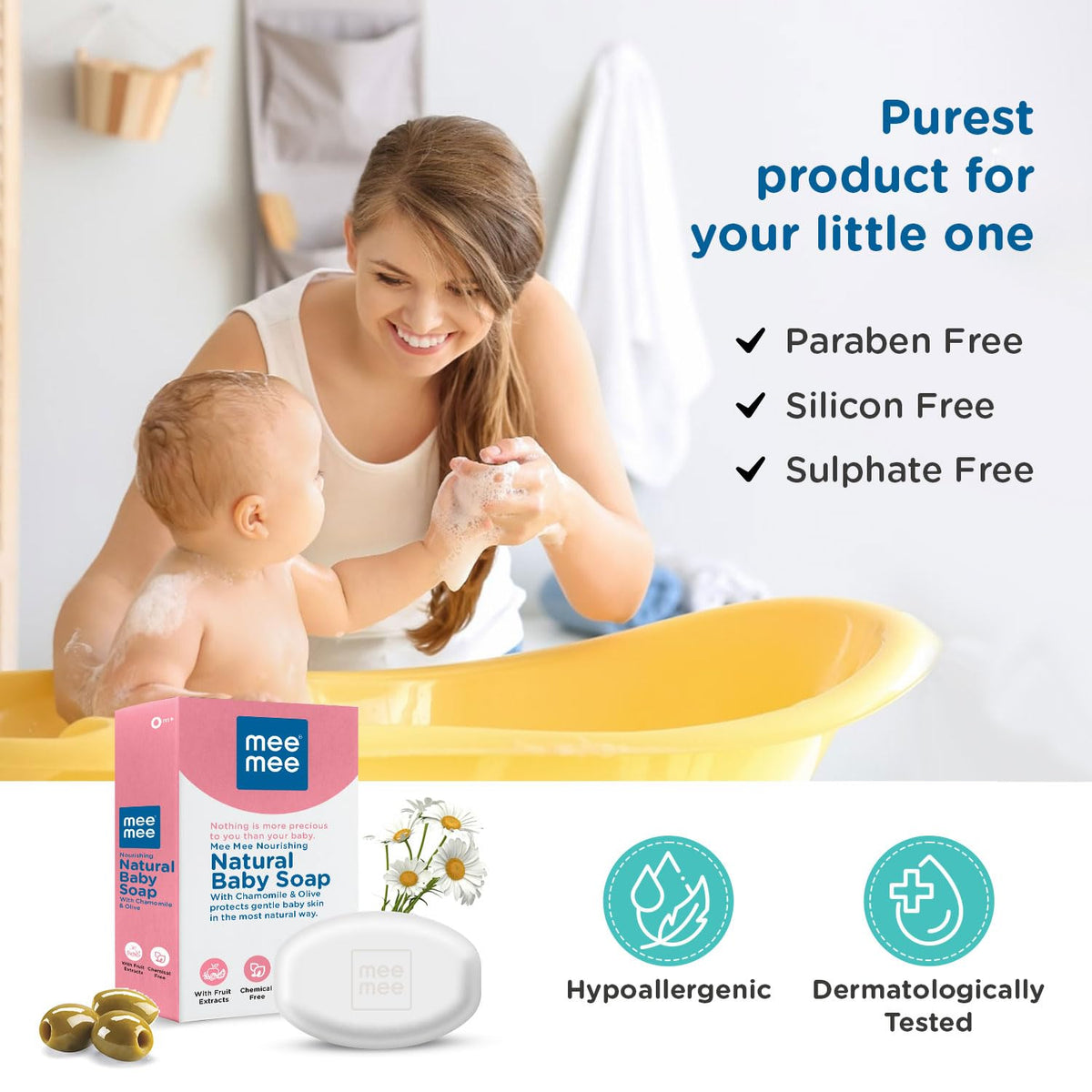 Baby Soap Mee Mee Moisturising 75g