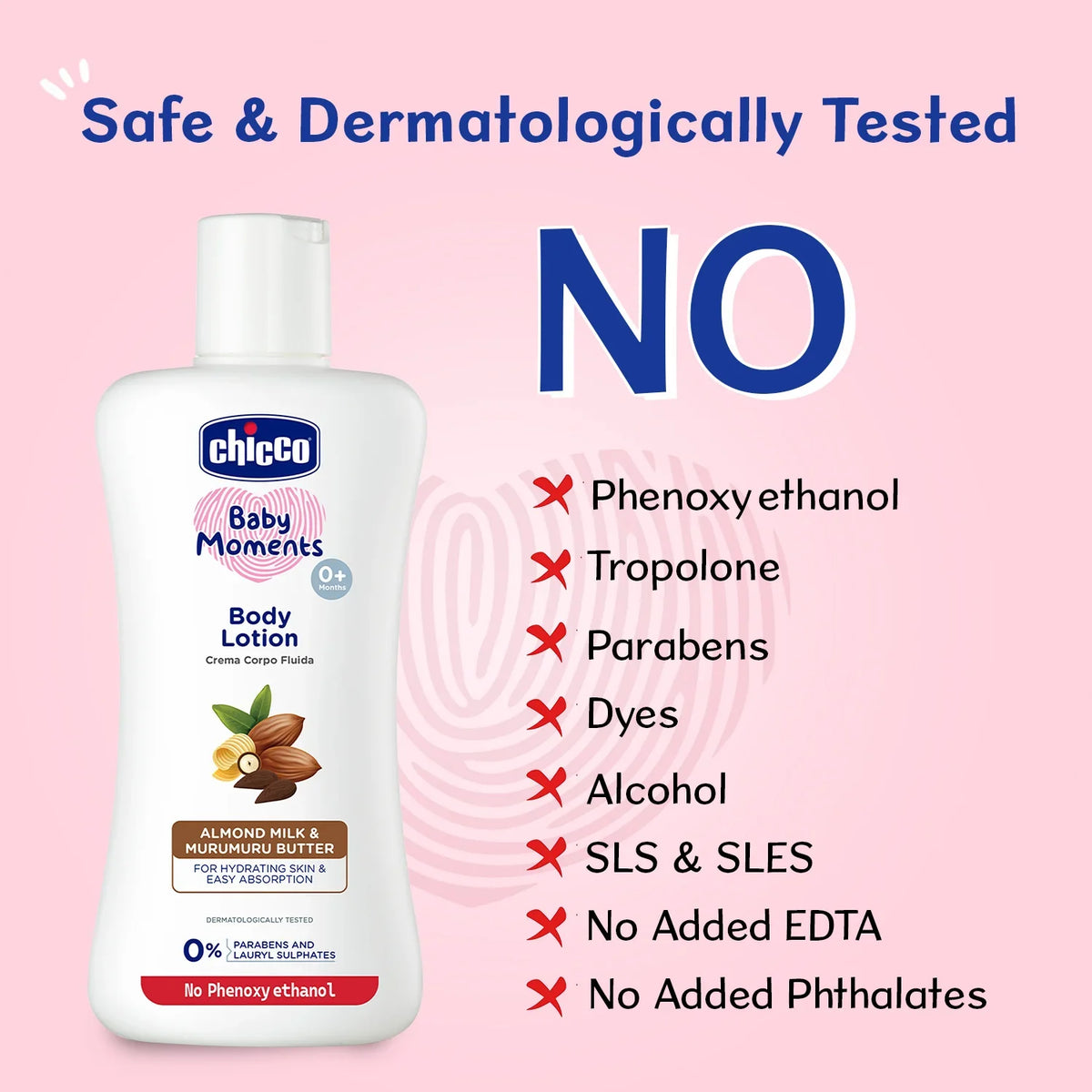 Baby Lotion  Chicco Almond Milk & Murumuru Butter 100ml