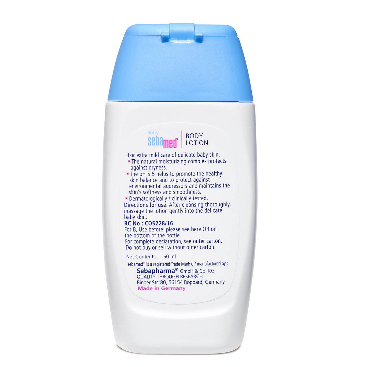 Baby Lotion  Sebamed  Natural Moisturizer