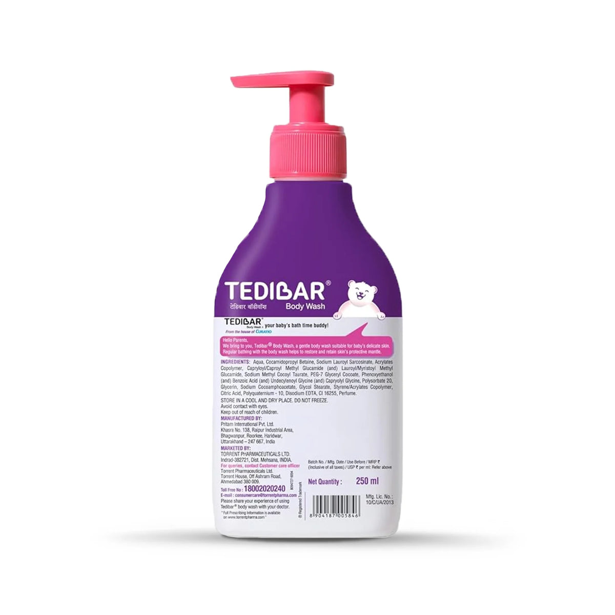 Baby Body Wash  Tedibar Gentle 250ml